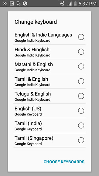 google indic transliteration hindi