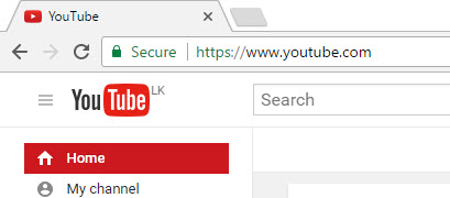 Open YouTube in browser
