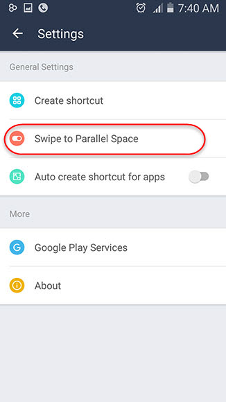Parallel_Space_settings