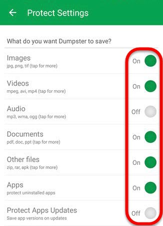 dumpster_protect_settings