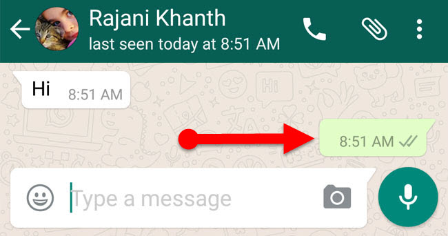 blank message in whatsapp