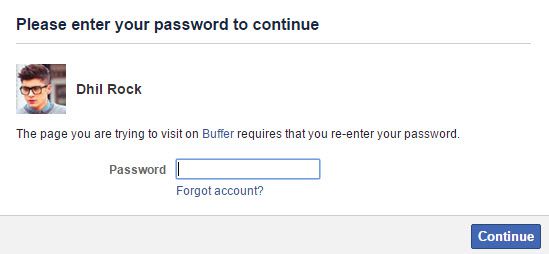 Enter_Facebook_Password_to_access_Buffer_app