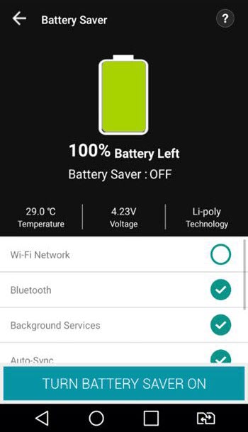 Systweak Android Cleaner Battery Saver