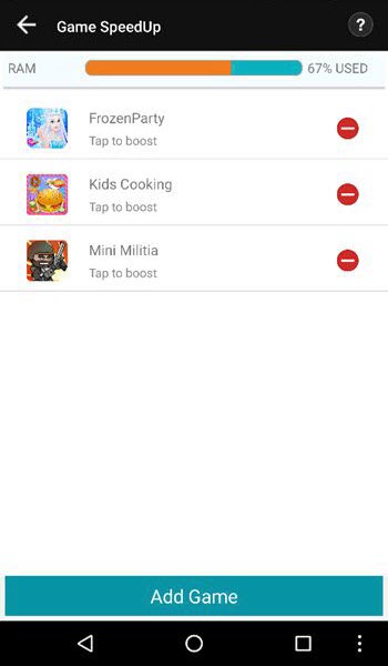 Systweak Android Cleaner Game SpeedUP