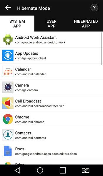 Systweak Android Cleaner Hibernate Mode