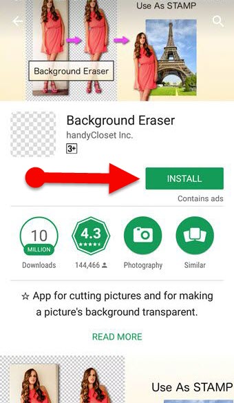 Background Eraser App for Android (Free download Google Play or APK)