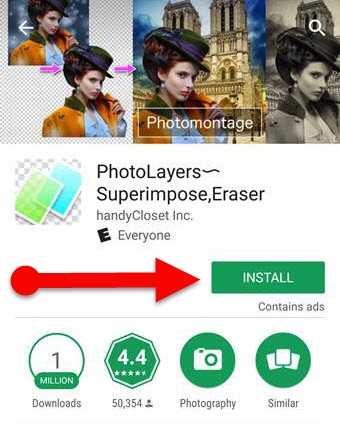 PhotoLayers Superimpose app for Android 1