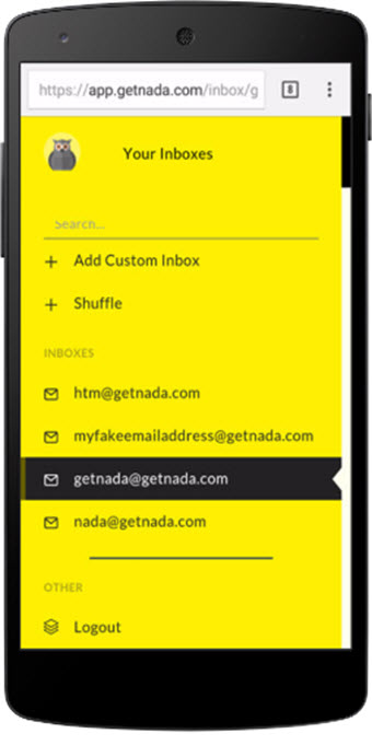 temporary email generator Nada