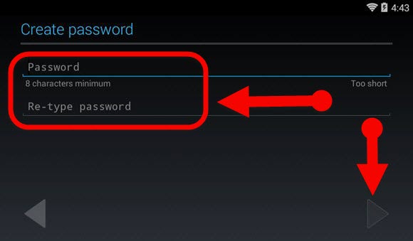 Create a password for Gmail