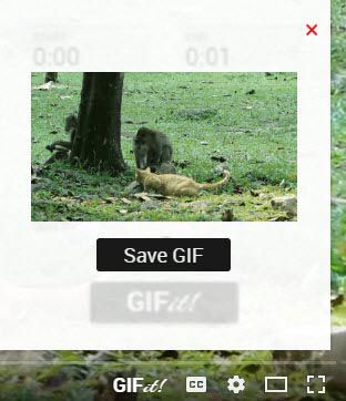 GIFit extension for YouTube
