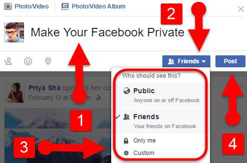 How to make your posts private on Facebook