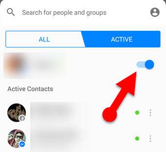 Show offline on facebook messenger