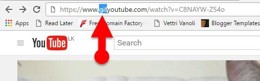 YouTube video url to gif