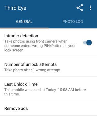 app that takes pic of person unlocking phone