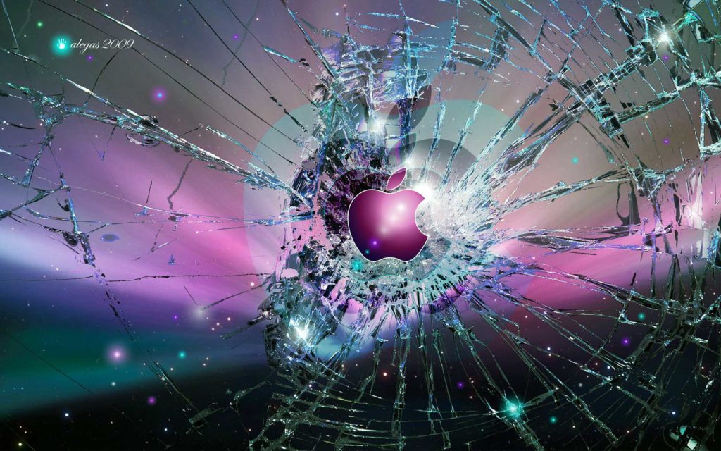 cracked screen wallpaper mac