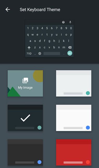 Android Google Indic Keyboard Theme