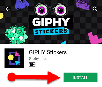 Download GIPHY Stickers app