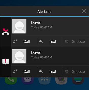 android missed call notification app