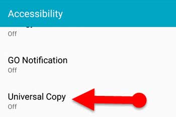 enable accessibility settings on Android
