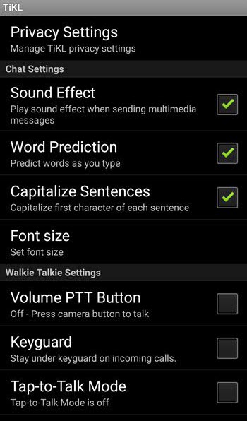 tikl walkie talkie app