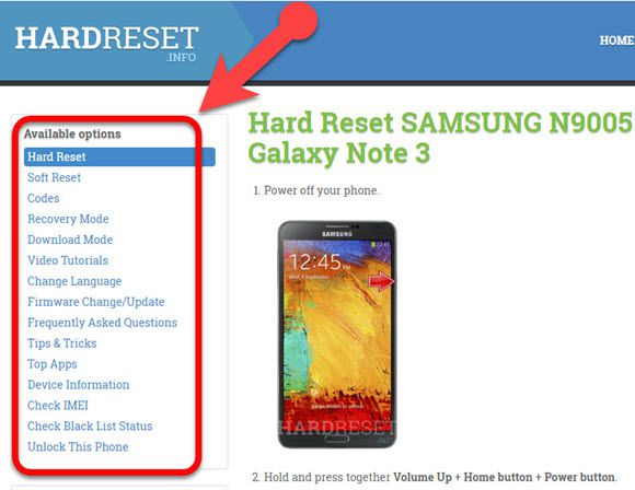 how to reset a samsung galaxy