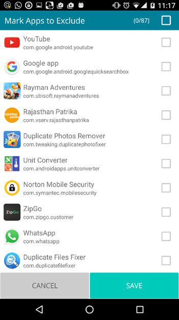 turn off data for certain apps Android
