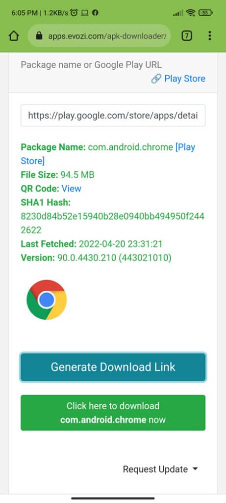 Download Google Chrome APK AAB Using Apps.Evozi.com