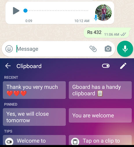 Gboard Clipboard