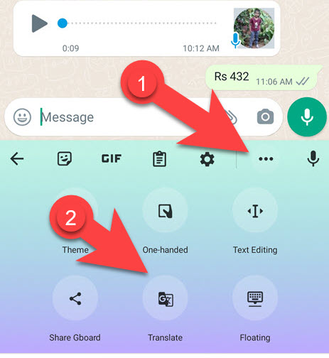 How to use google translate in Gboard