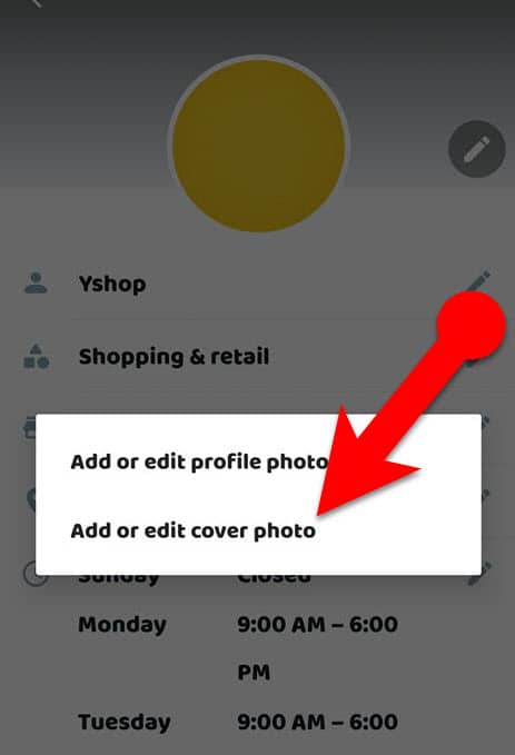 Add a WhatsApp Business Cover Photo