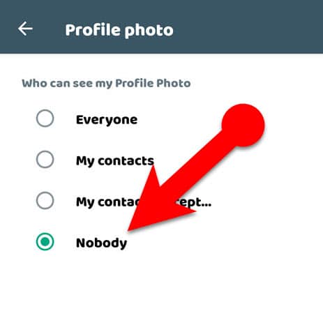 Hide Your Profile Picture on WhatsApp from everyone