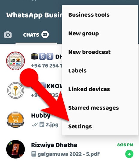 WhatsApp Settings 2022