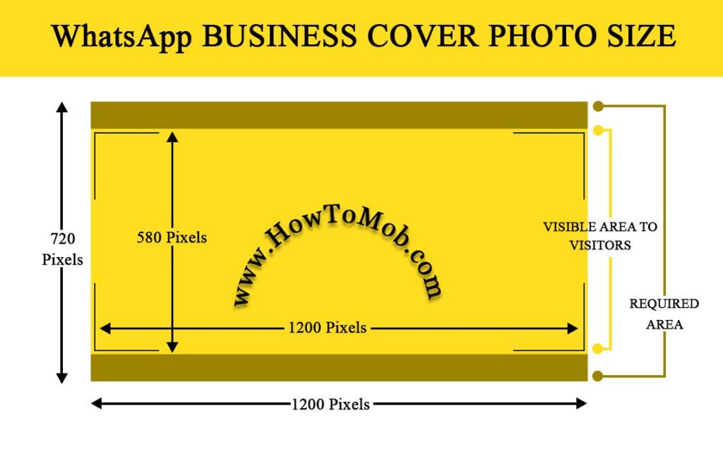 WhatsApp business cover photo size