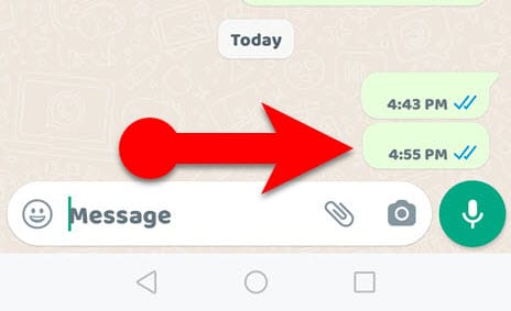 How to send a blank message on WhatsApp