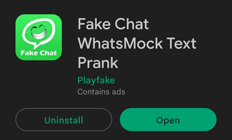 Fake Chat WhatsMock Text Prank