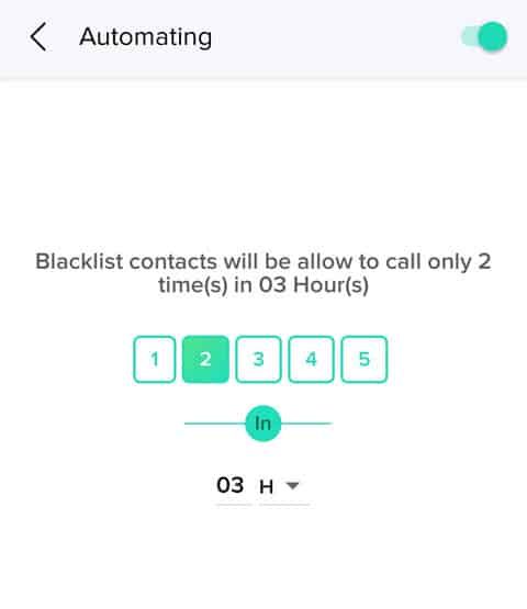 Block WhatsApp calls on a specific time