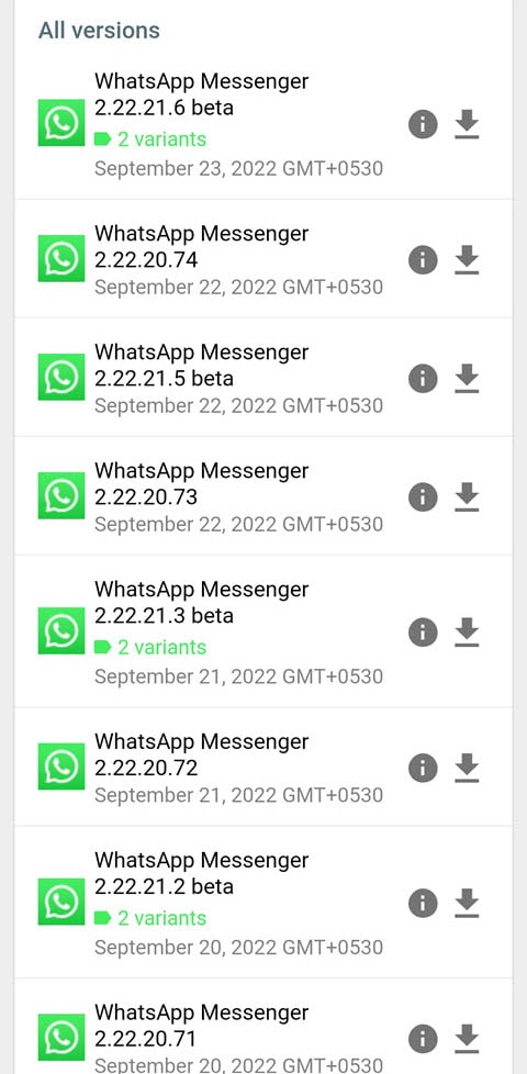 Download WhatsApp Beta Version APK