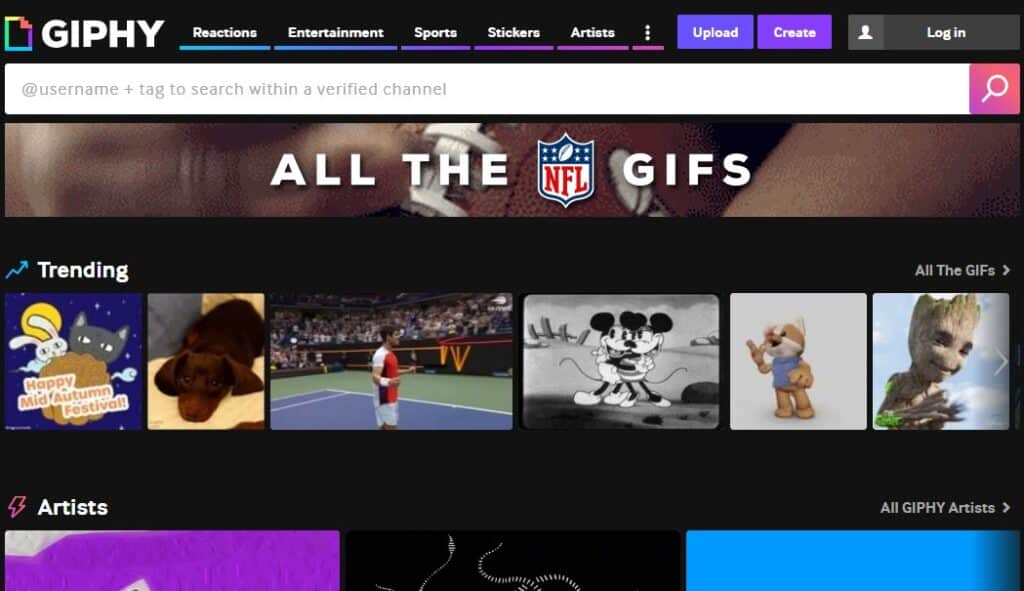 giphy.com one of the best GIF sites