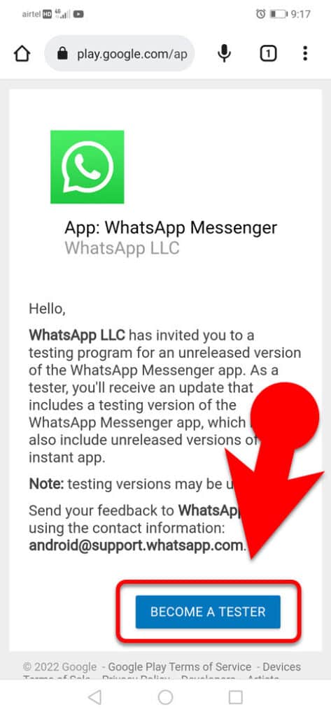 how to fix WhatsApp beta program is full