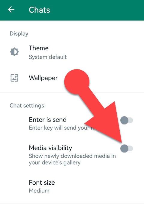 How To Hide WhatsApp Media From The Gallery