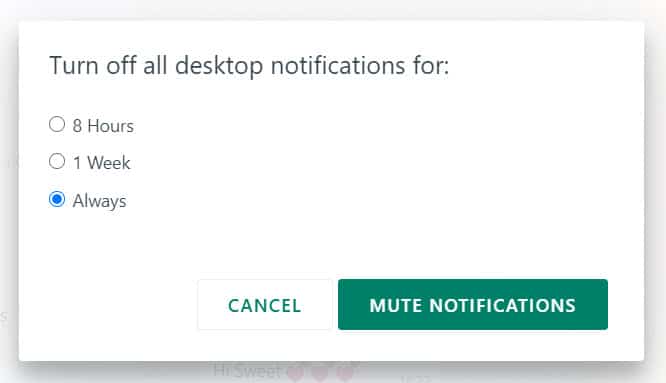 Mute WhatsApp Notifications