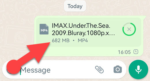 Send long videos on WhatsApp without cutting