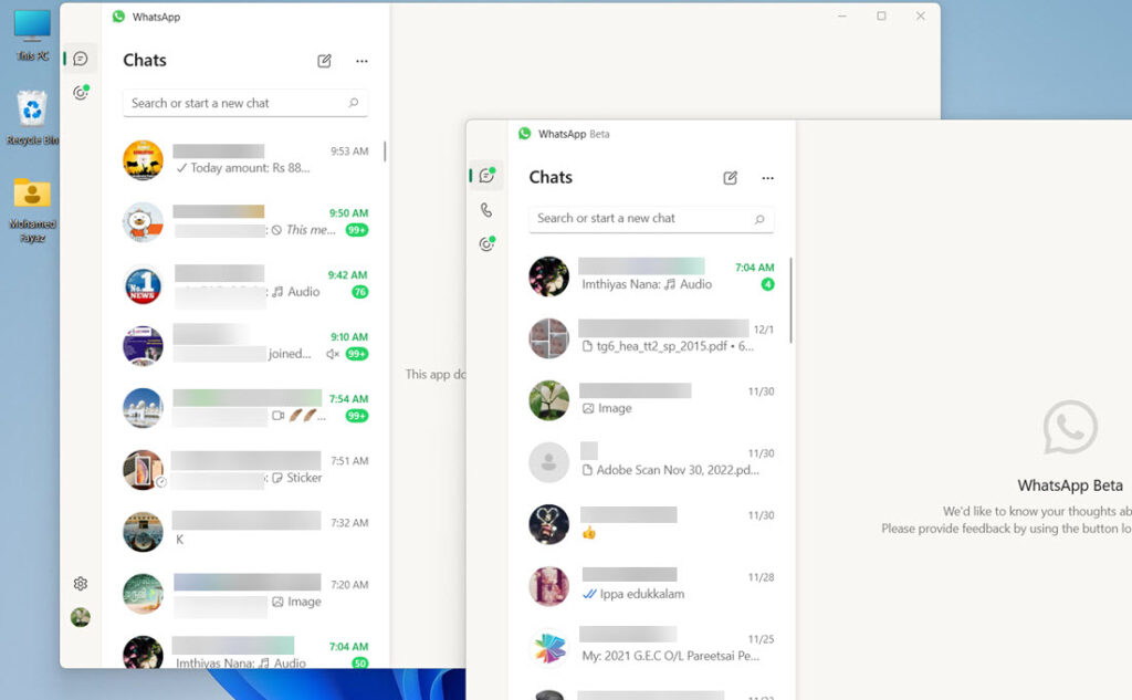 Multiple WhatsApp accounts on desktop