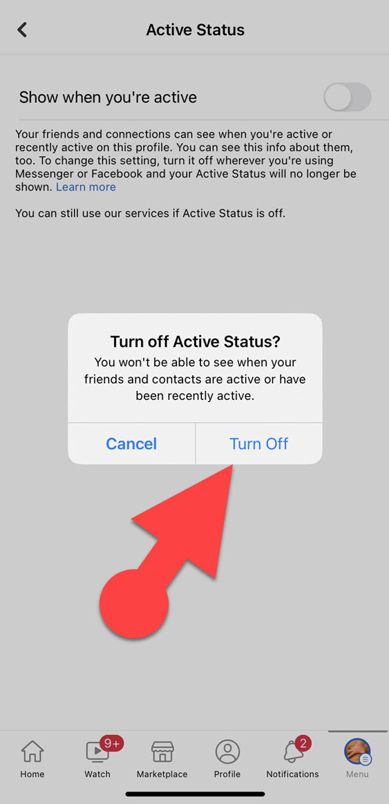 How to Turn off Active Status on Facebook on iPhone